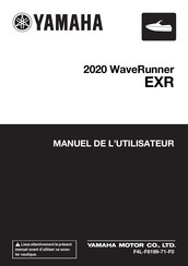 Yamaha WaveRunner EXR 2020 Manuel De L'utilisateur
