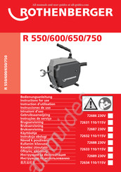 Rothenberger R550 Instructions D'utilisation