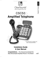 ClearSounds CSC50 Guide D'installation Et Manuel De L'utilisateur