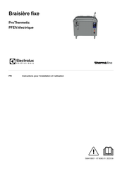 Electrolux Professional thermaline ProThermetic PFEN Instructions Pour L'installation Et L'utilisation