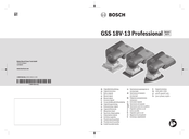 Bosch GSS 18V-13 Professional Notice Originale