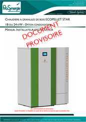 PROSYNERGIE ECOPELLET STAR 18 KW Manuel Installateur