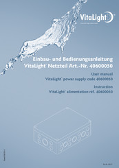 VitaLight 40600050 Manuel D'instructions