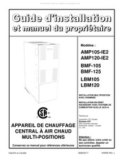 ICP BMF-125 Guide D'installation Et Manuel Du Propriétaire