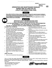 Ingersoll Rand DT9-EU Serie Manuel D'utilisation Et D'entretien