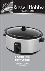 Russell Hobbs CLASSIC SATIN RHSC600 Manuel Du Propriétaire