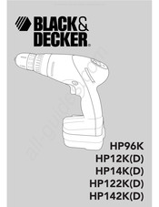 Black & Decker HP142KD Mode D'emploi