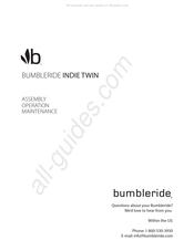 Bumbleride Indie Twin Mode D'emploi