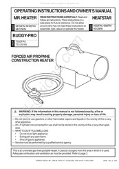 Enerco Mr. Heater MH85FAV Instructions D'utilisation Et Manuel Du Propriétaire