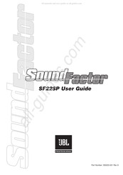 JBL Professional SoundFactor SF22SP Mode D'emploi