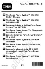 Toro Flex-Force Power System 60V MAX Mode D'emploi