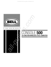 Bell CONSOLE 500 Mode D'emploi