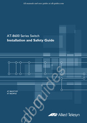 Allied Telesyn AT-8600 Guide D'installation Et De Sécurité