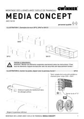 GWINNER MEDIA CONCEPT SP121 Instructions De Montage