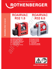 Rothenberger ROAIRVAC R32 1.5 Instructions D'utilisation