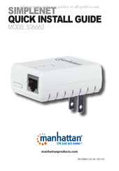 Manhattan SIMPLENET 506663 Guide D'installation Rapide