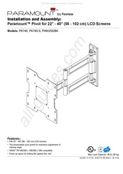 PEERLESS Paramount PA740-S Installation Et Assemblage