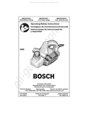 Bosch 3365 Consignes De Fonctionnement/Sécurité