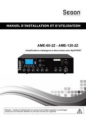 Segon AME-60-2Z Manuel D'installation Et D'utilisation