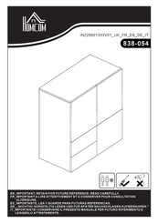 Homcom 838-054 Instructions De Montage
