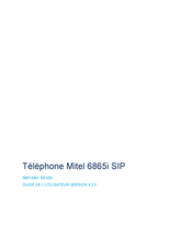 Mitel 6865i SIP Guide De L'utilisateur