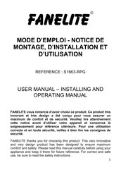 Fanelite S1663-RPG Mode D'emploi