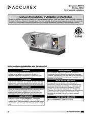 Accurex XMSX Manuel D'installation, D'utilisation Et D'entretien