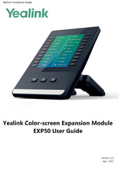 Yealink EXP50 Mode D'emploi