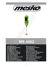 Mesko MS 4462 Mode D'emploi
