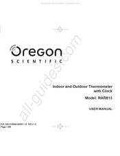 Oregon Scientific RAR813 Mode D'emploi