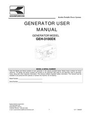 Koshin GEH-3100DX Instructions