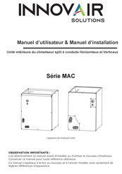 innovair MAC Serie Manuel D'utilisateur