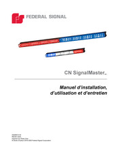 Federal Signal CN SignalMaster Manuel D'installation, D'utilisation Et D'entretien