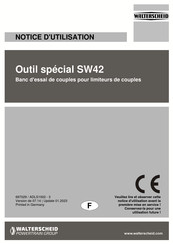 WALTERSCHEID SW42 Notice D'utilisation