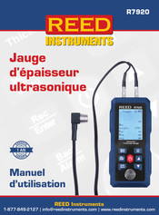 REED INSTRUMENTS R7920 Manuel D'utilisation