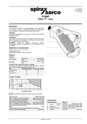 Spirax Sarco F16HP Mode D'emploi