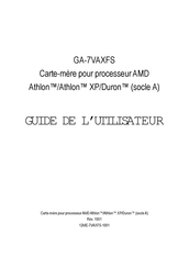 AMD GA-7VAXFS Guide De L'utilisateur