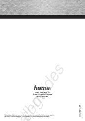 Hama 00062753 Mode D'emploi