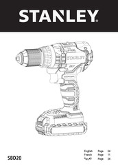 Stanley SBD20 Manuel D'instructions