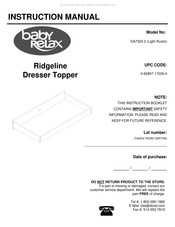 Baby Relax Ridgeline DA7323-2 Manuel D'instructions