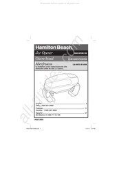 Hamilton Beach 76800 Mode D'emploi