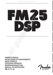 Fender FM25 DSP Mode D'emploi