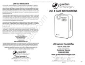 Guardian Technologies H7560 Instructions D'utilisation Et D'entretien