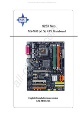 MSI MS-7053 Mode D'emploi