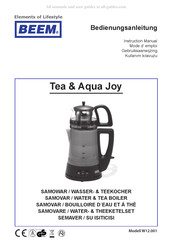 Beem Tea & Aqua Joy Mode D'emploi