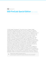 Seagate SSD FireCuda Special Edition Guide D'installation
