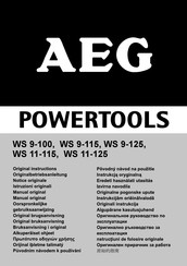AEG WS 11-115 Notice Originale