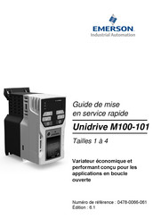 Emerson Unidrive M101 Guide De Mise En Service Rapide