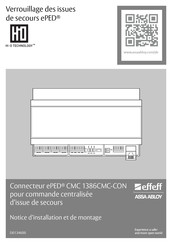 Assa Abloy effeff ePED CMC 1386CMC-CON Notice D'installation Et De Montage