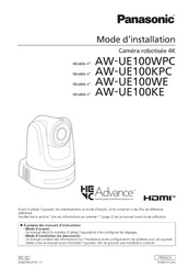 Panasonic AW-UE100WPC Mode D'installation